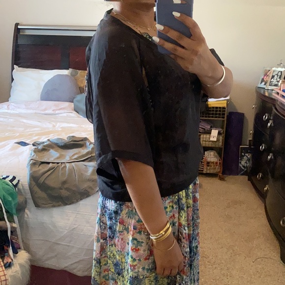 L.A.M.B. black cutout shirt - Picture 4 of 9